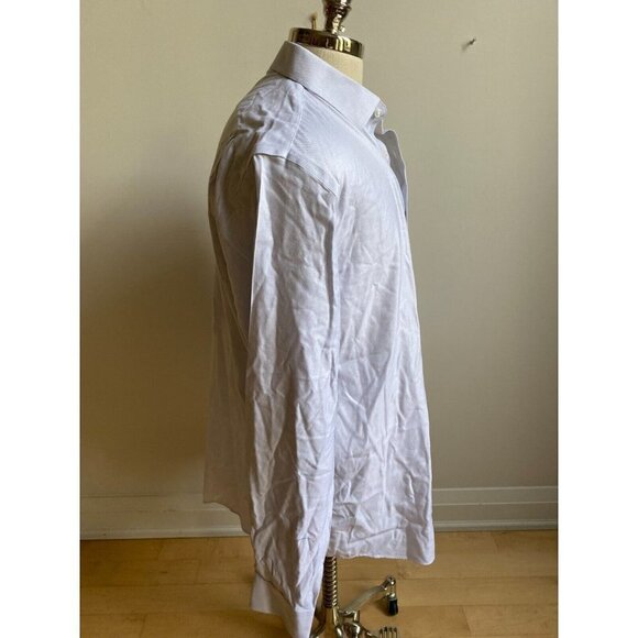 NORDSTROM Men's Shop Smart Care Dress Shirt Sz 17 Traditional Fit - Picture 4 of 8